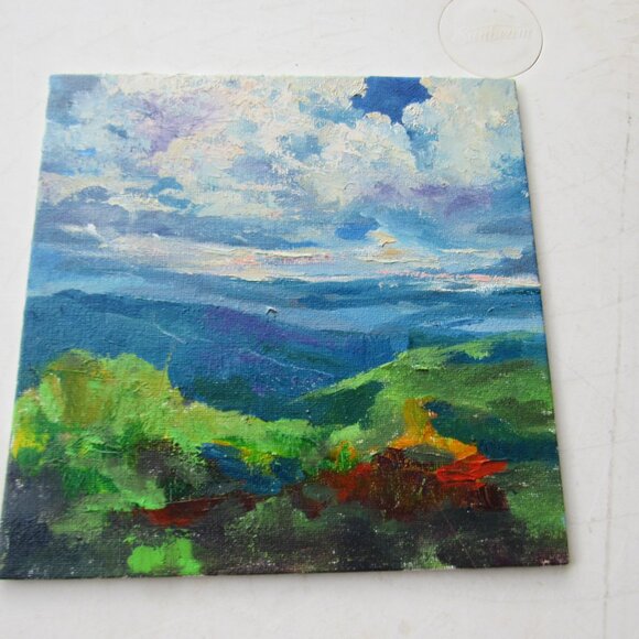 Original Acrylic Landscape Painting Signed - Picture 3 of 4